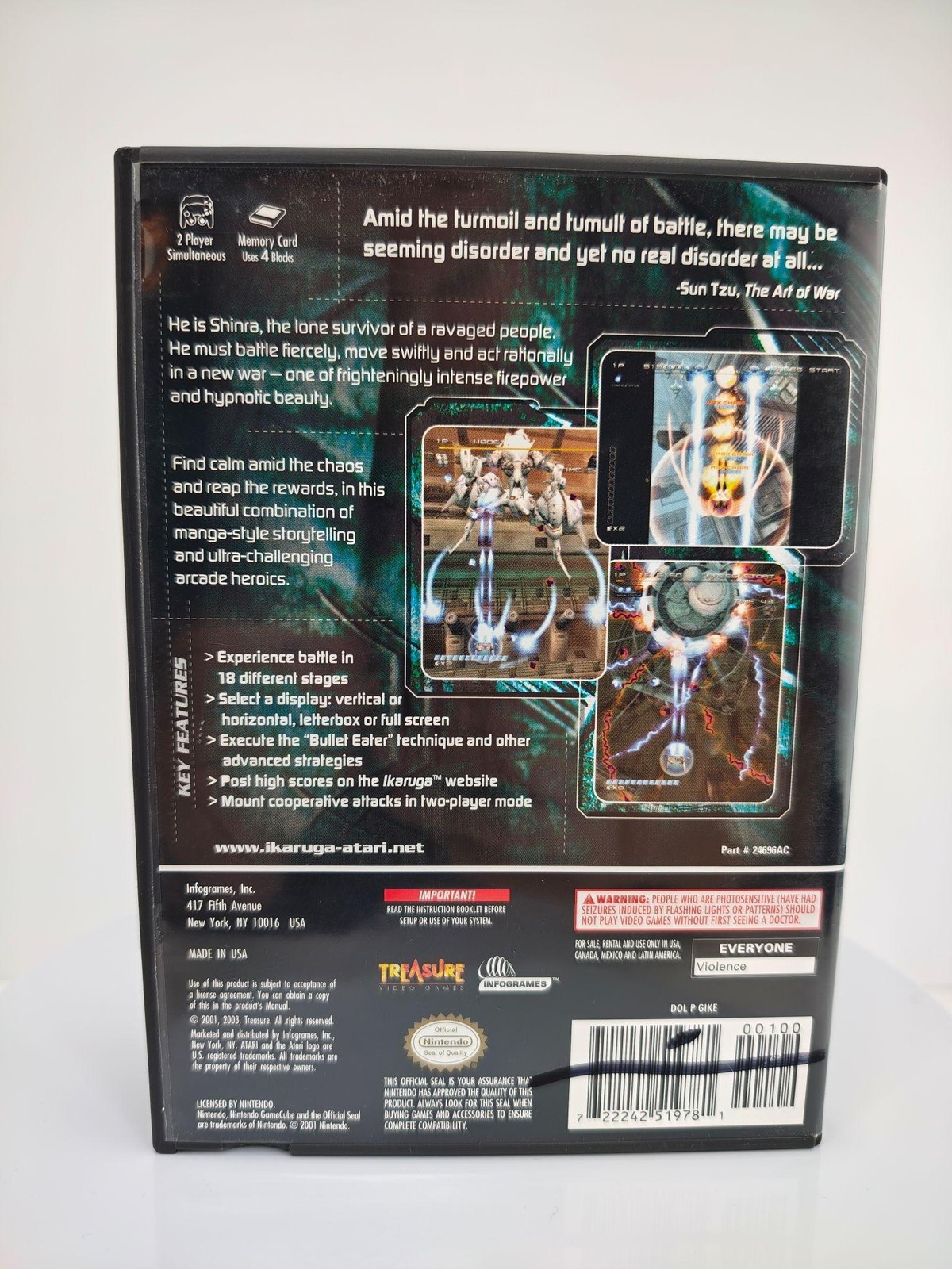 Ikaruga Nintendo Gamecube Game CIB E Atari 2003 NTSC-U/C Shooter Arcade