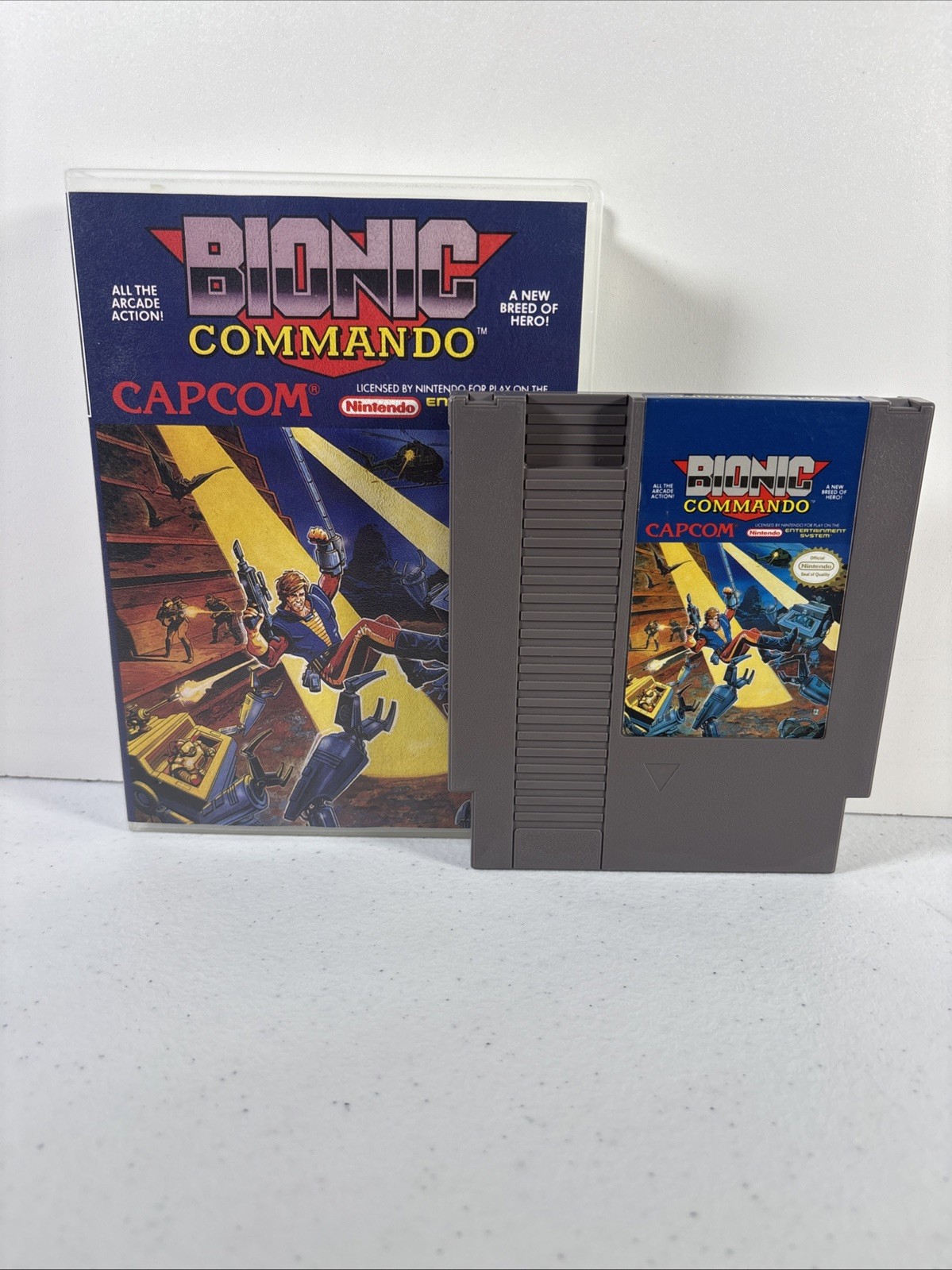 Bionic Commando – Nintendo NES, 1988 Authentic Game Cartridge – Tested