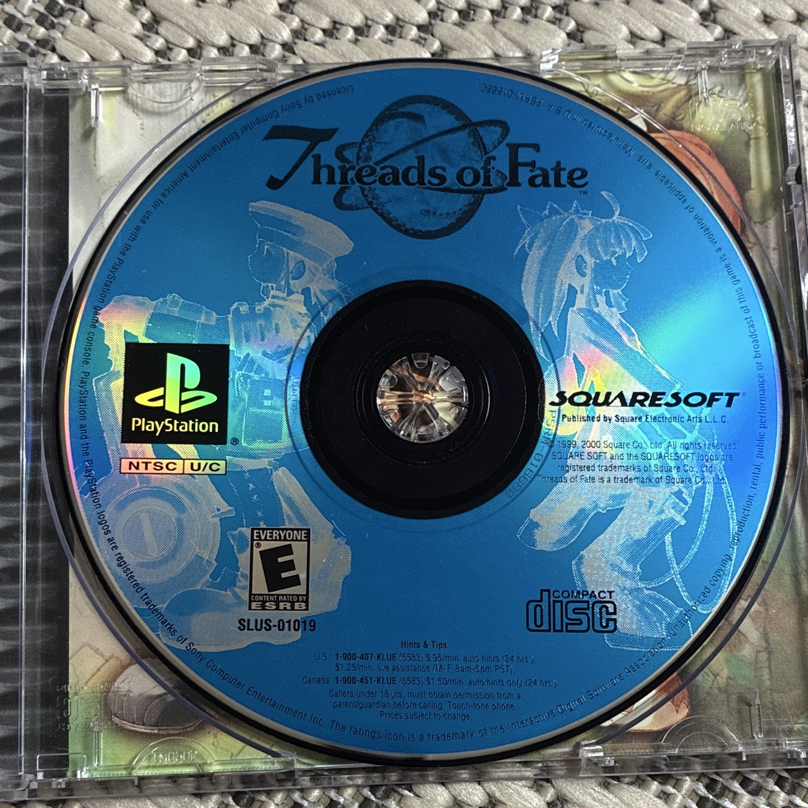 Squaresoft Threads of Fate PlayStation 1 RPG Manual Included NTSC-U/C E 2000