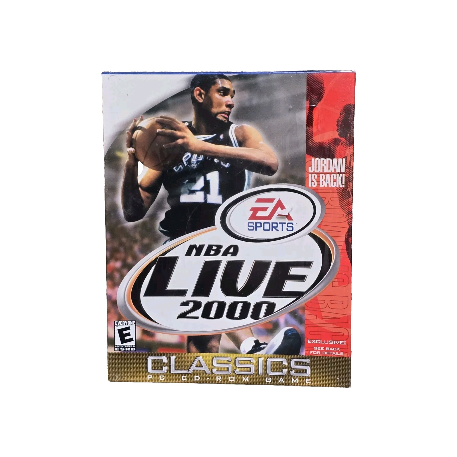 NBA Live 2000, Michael Jordan, PC CD ROM 2000 Big Box EA Sports NEW MINT COND.
