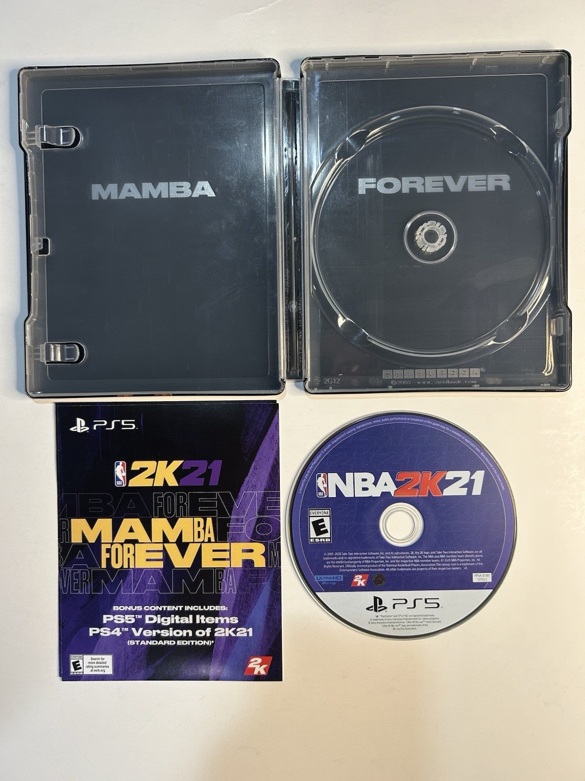 NBA 2K Kobe Bryant Edition Game Bundle Lot w/ Steelbook – 2K17, 2K21, 2K24