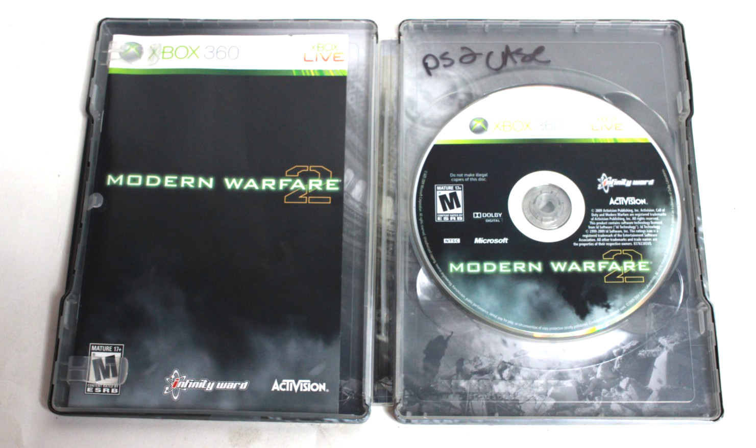 Call Of Duty Modern Warfare 2 Prestige Edition (Xbox 360) Goggles COMPLETE CIB