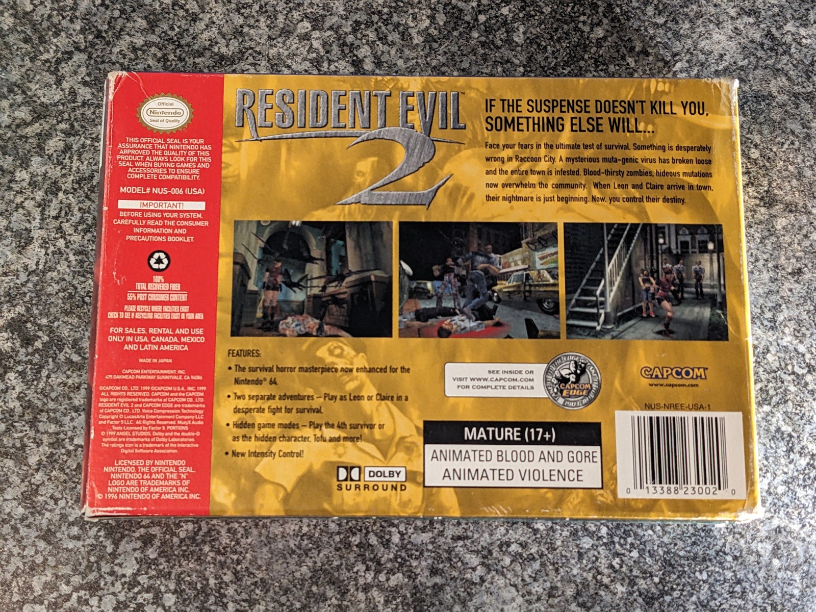 🕯️Resident Evil 2 (1999) N64 – Box, Manual (Nintendo 64) 🎮 Complete CIB
