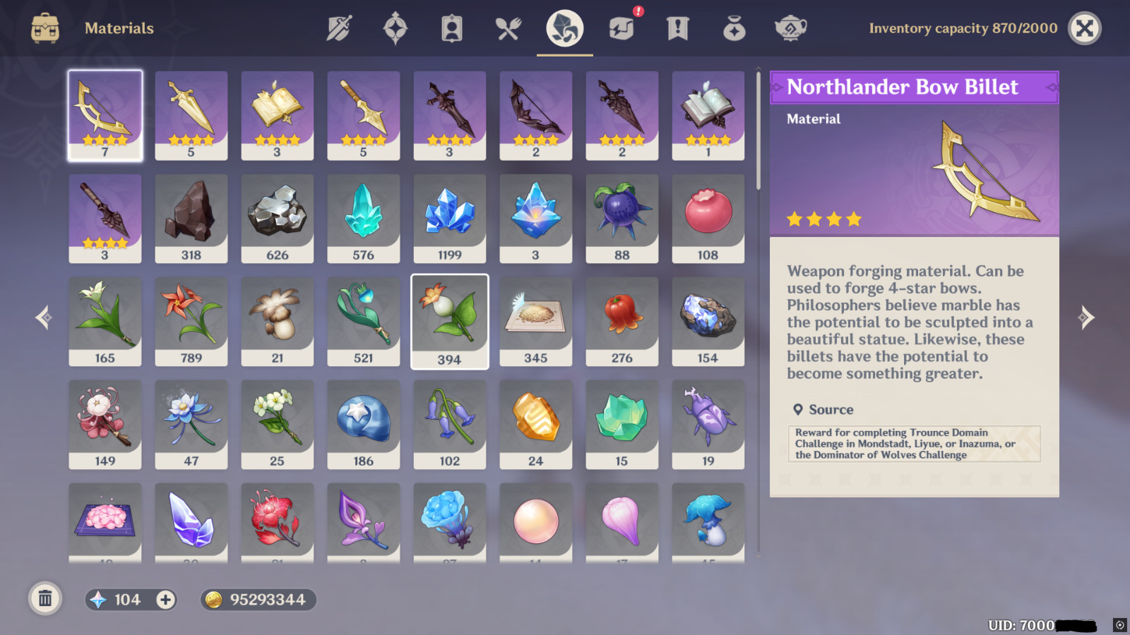 Genshin Impact AR60 [EU] Day 1 OG account w/ Festering Desire + TONS WELL BUILD!