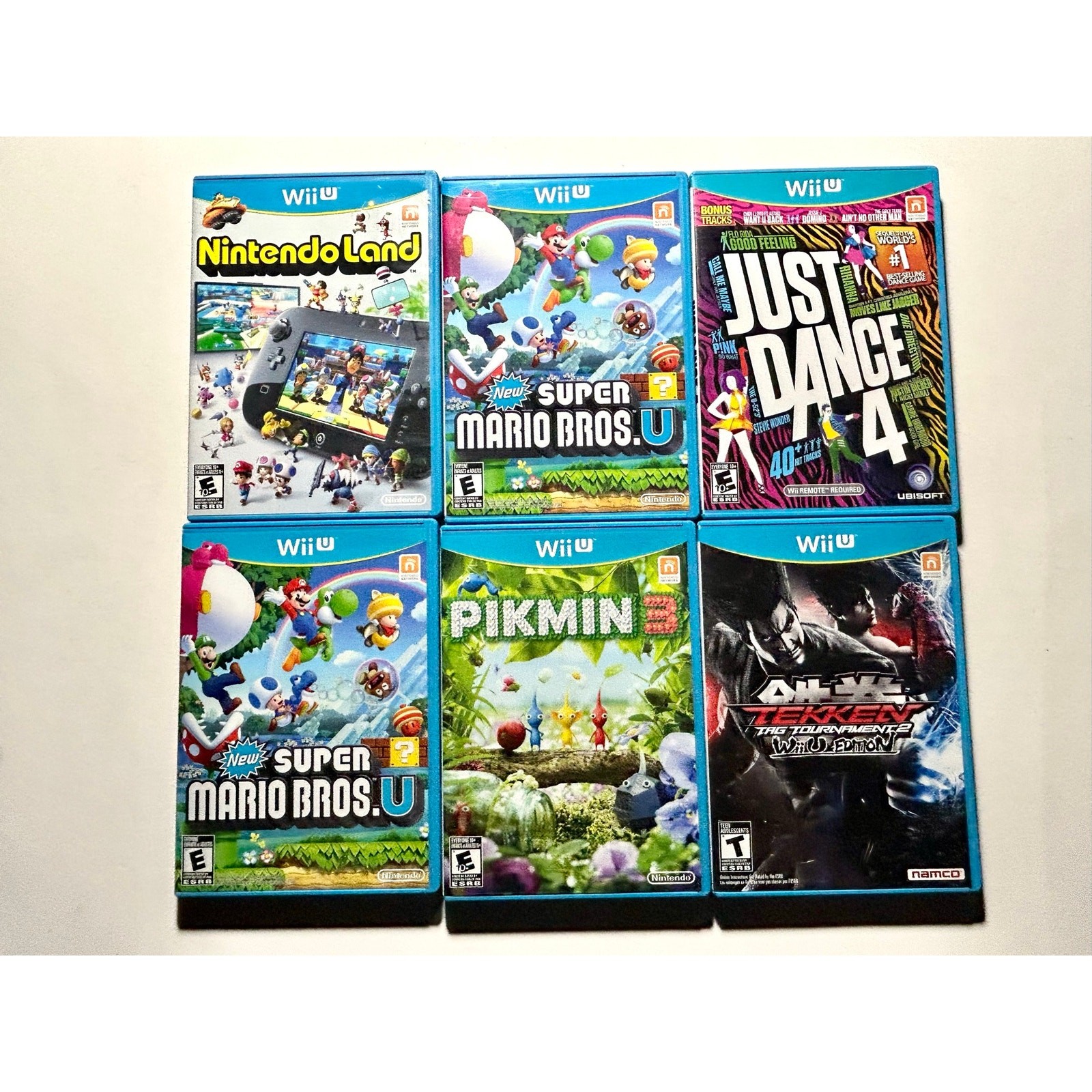 Nintendo Wii U Video Game Bundle Video Game Lot🔥Works! Mario Tekken Pikmin