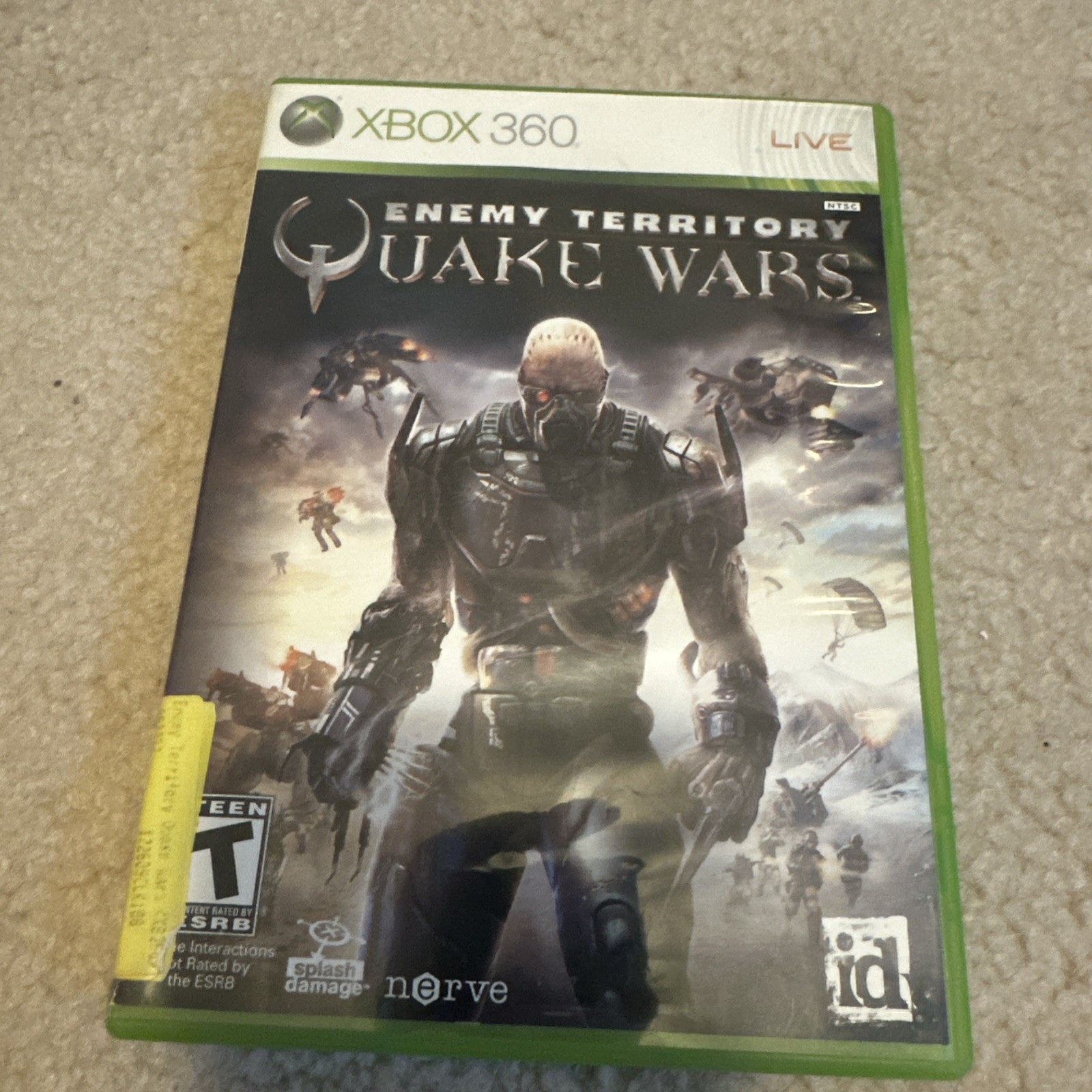 Enemy Territory: Quake Wars (Microsoft Xbox 360, 2008) Cib Tested