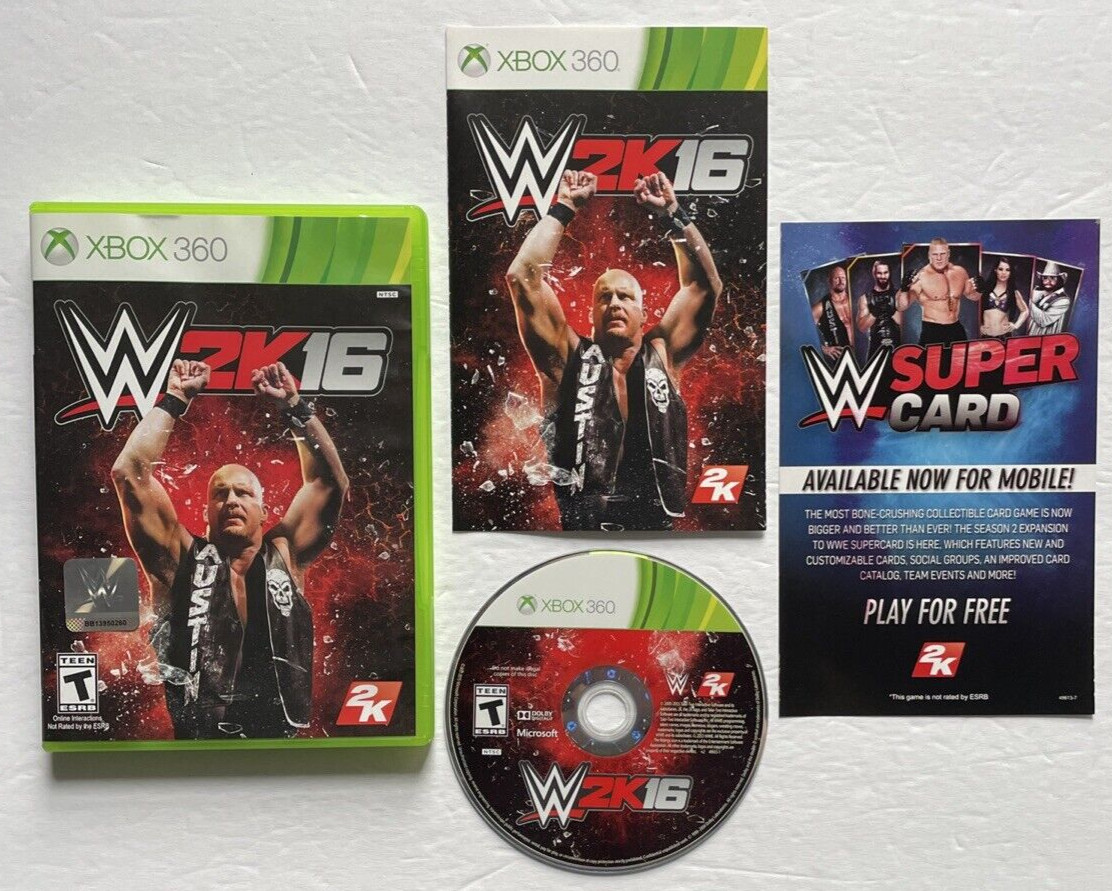 WWE 2K16 Xbox 360 AD Complete CIB – (Must See Pics)