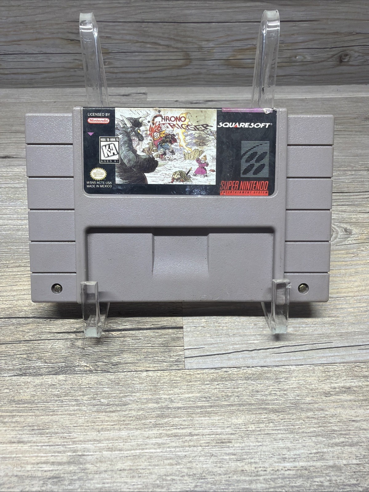 Chrono Trigger 1995 SquareSoft SNES – Cart Only -Tested & Saving Authentic Read