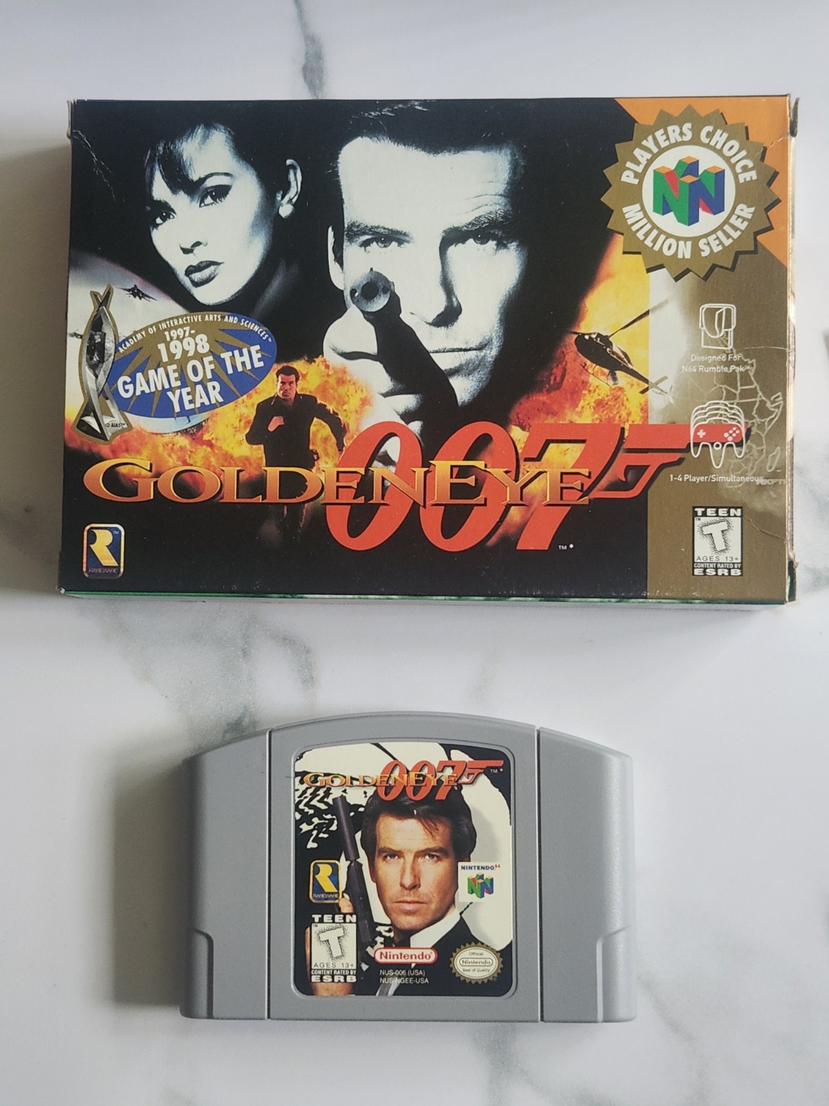 Goldeneye 007. CIB Complete. N64 Nintendo 64. Tested. Authentic. Very Good.
