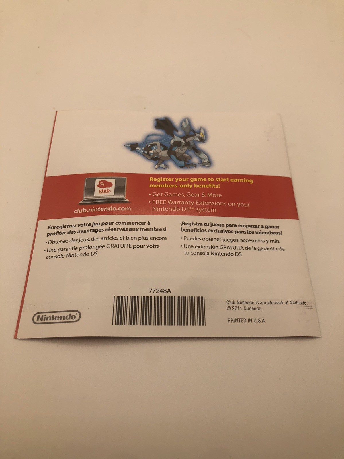 Pokémon Black Version 2 (Nintendo DS, 2012) CIB W/ Manual Tested Working