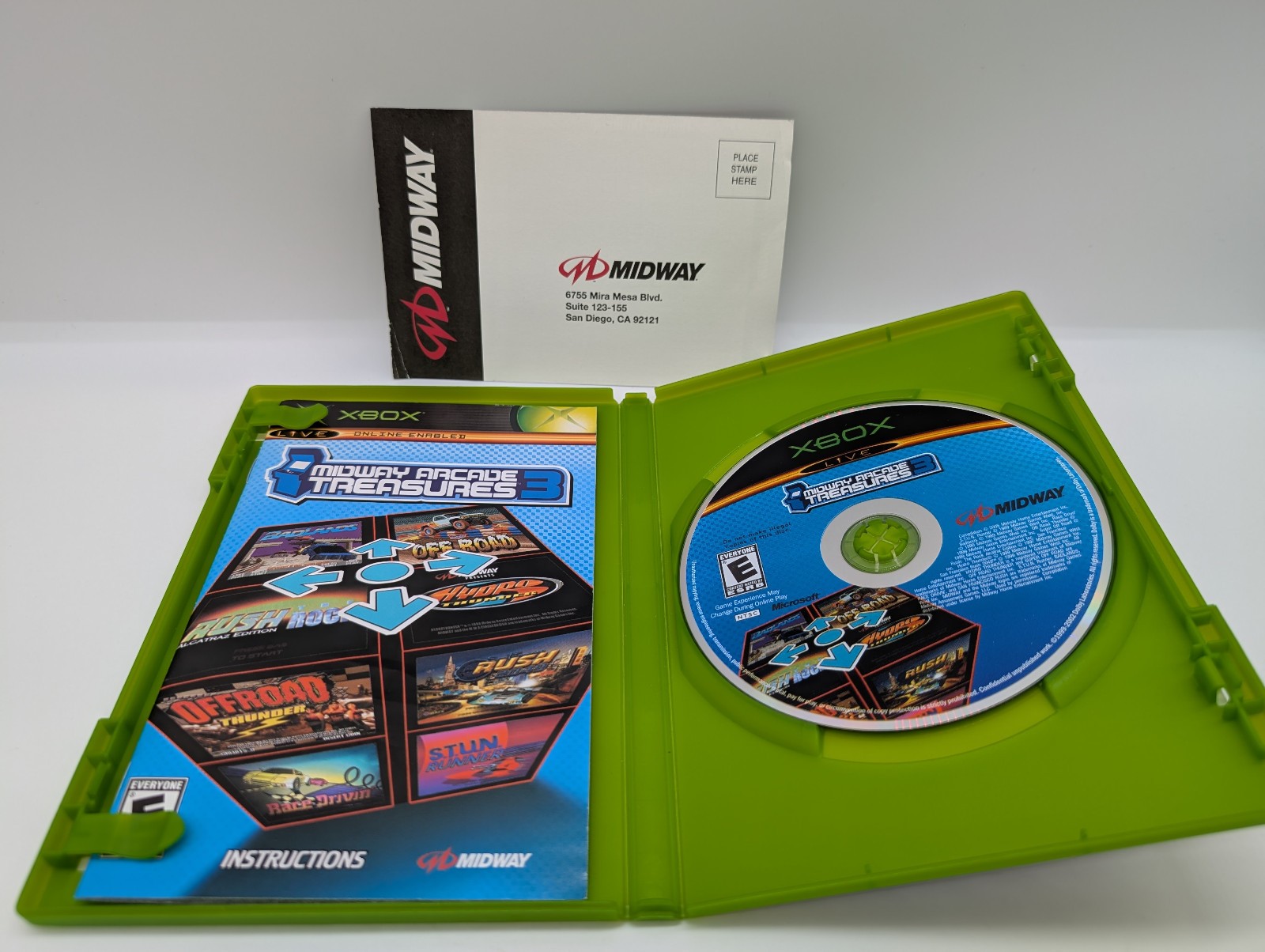 Midway Arcade Treasures 3 (Microsoft Xbox) VERY GOOD COMPELTE! MAIL IT TOMORROW!