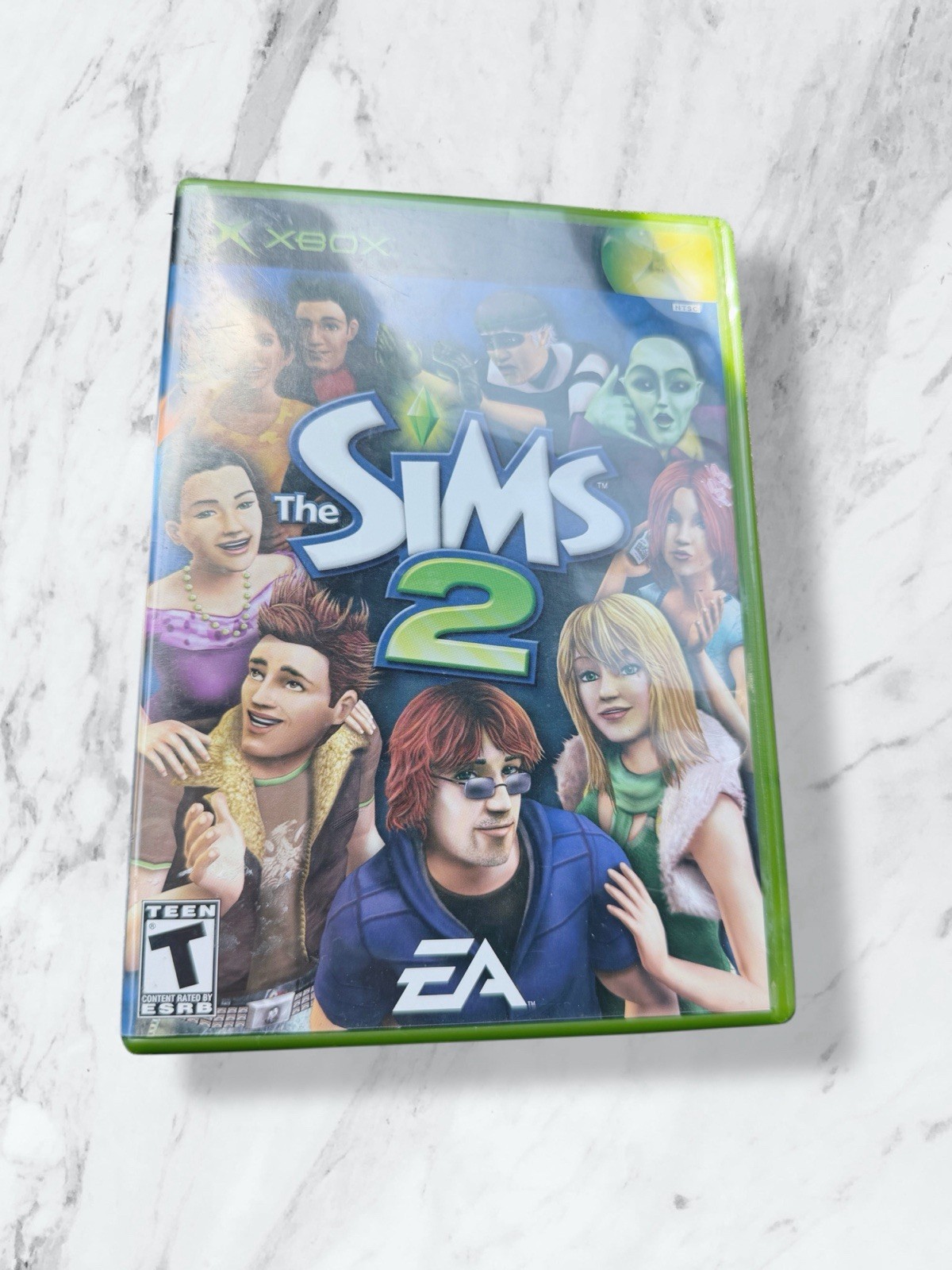 The Sims 2 (Microsoft Xbox, 2005) TESTED FAST SHIP W/MANUAL CIB Very Good