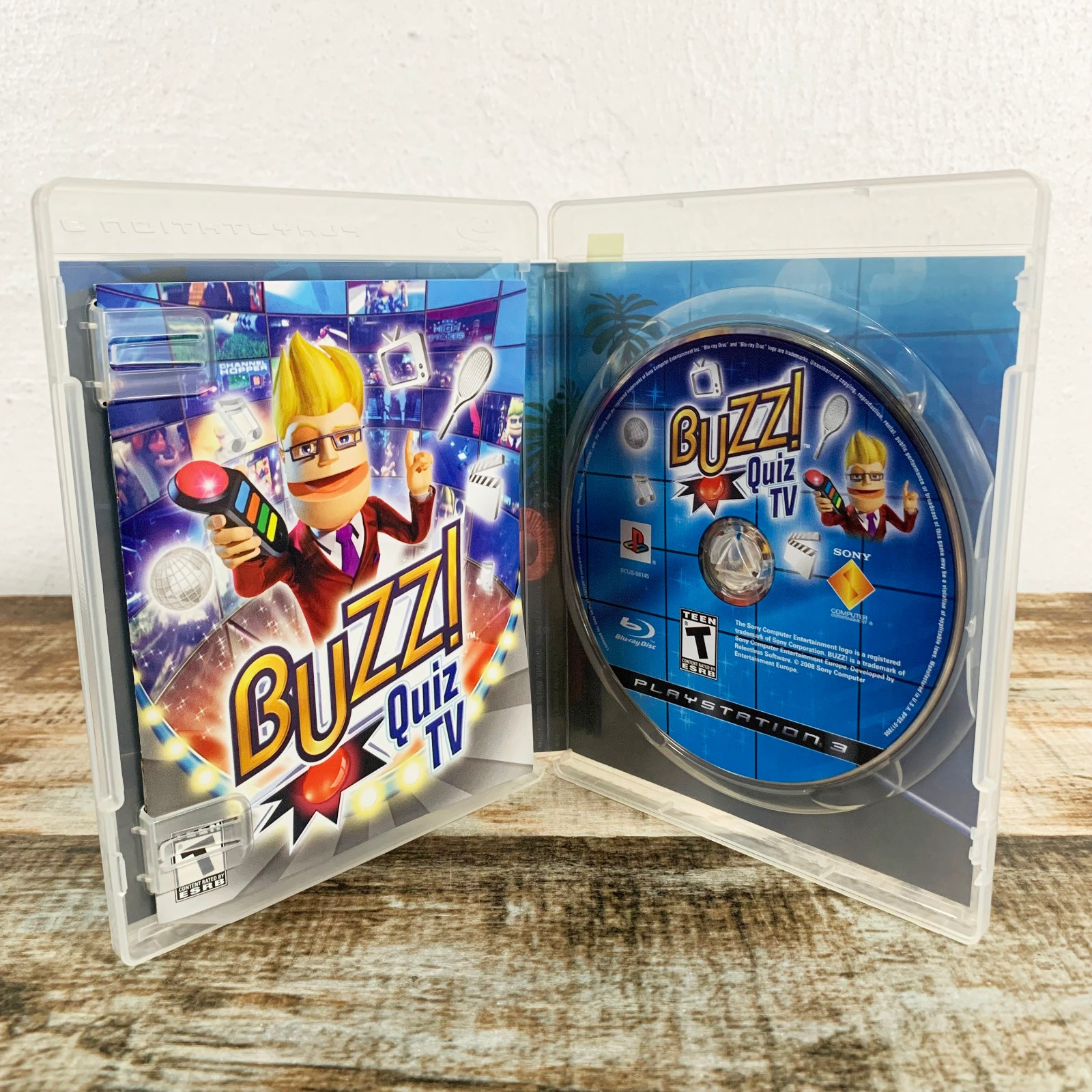 Buzz! Quiz TV (Playstation PS3) CIB Complete w/ Manual – No Buzzers, Tested