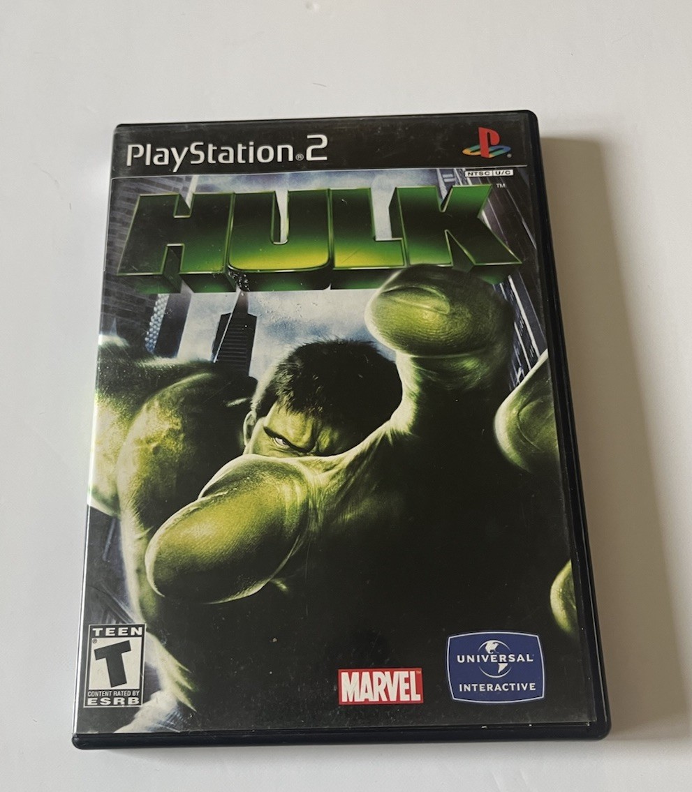 Hulk 2003 Sony Playstaion 2 PS2 Beat Em Up Stealth No Manual Works