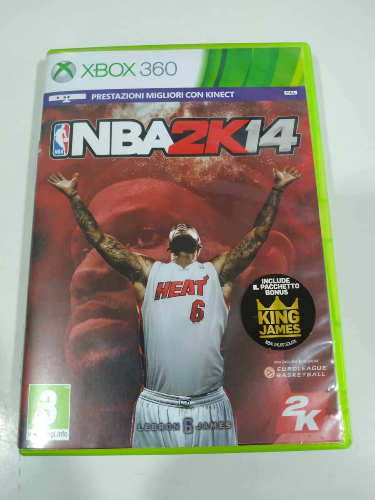 NBA 2K14 Lebron King James 2K – Juego Xbox 360 Edicion Italia PAL – 3T