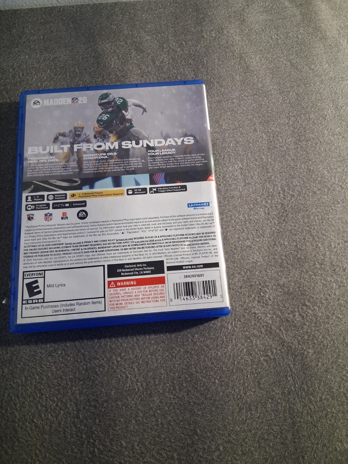 Electronic Arts Madden NFL 26 PS5 E-Everyone Sports Football In-Game Purchases
