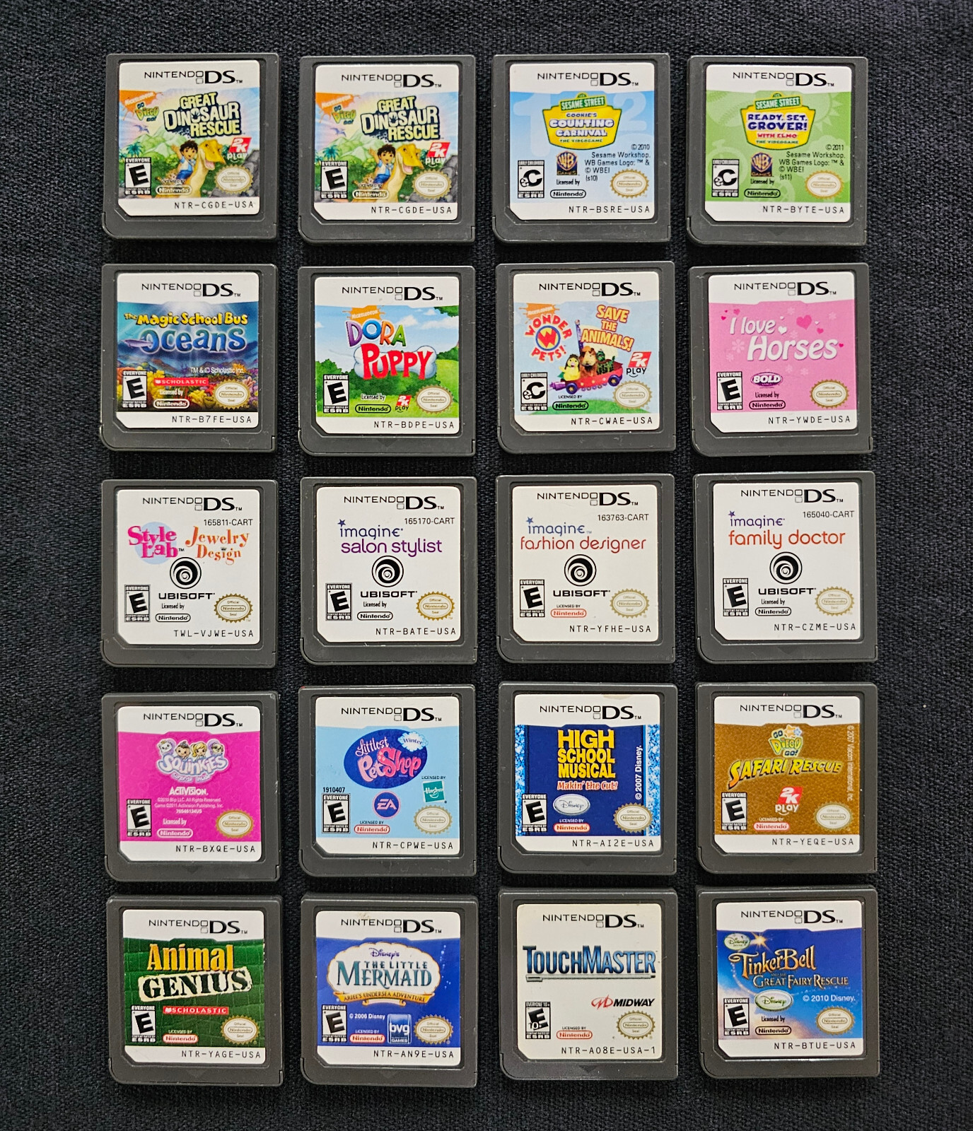 Lot of 20 Nintendo DS Kids / Family Games – Tested & Working