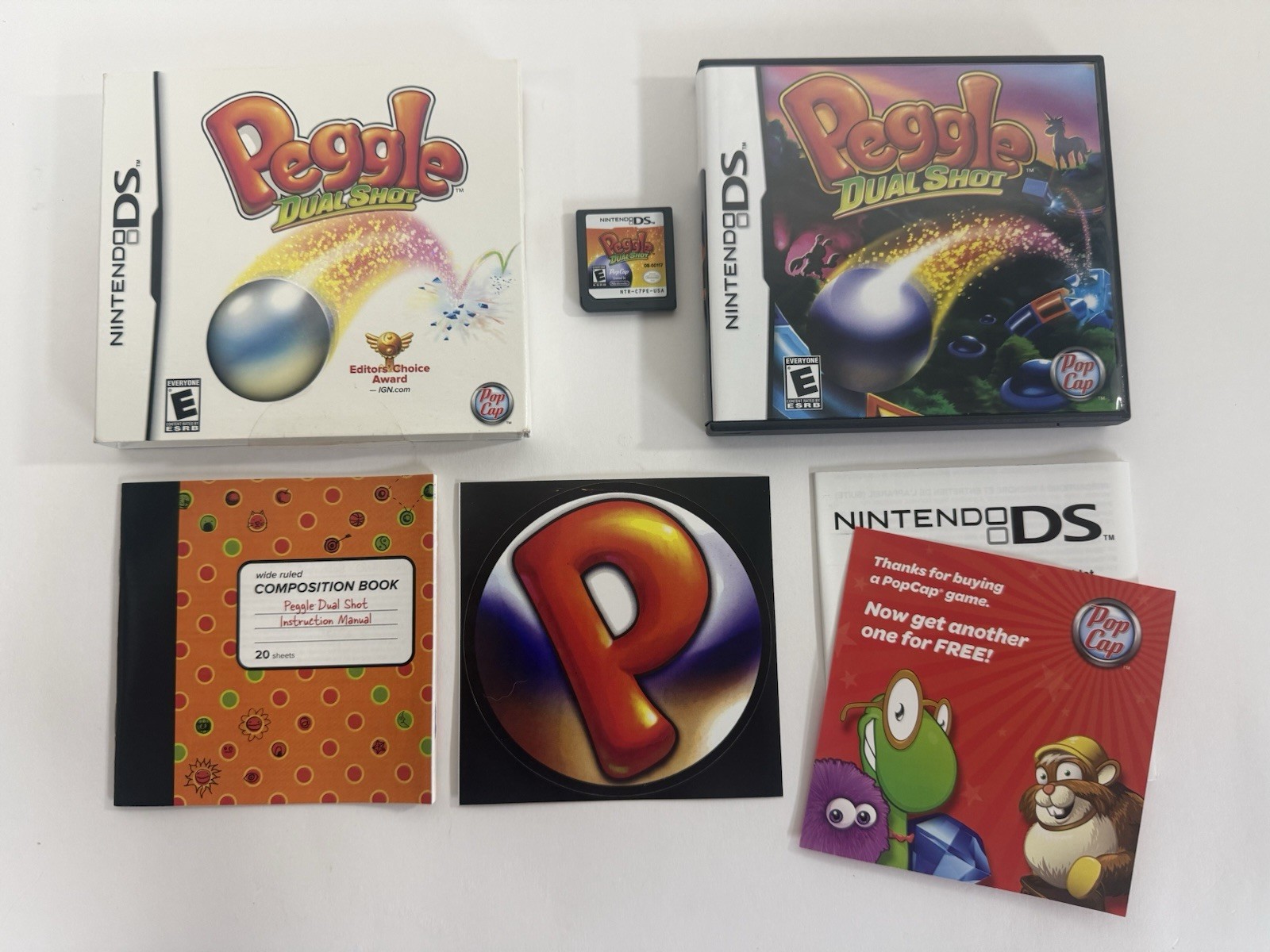 Peggle Dual Shot (Nintendo DS) CIB Complete w/ outside sleeve & Extras – TESTED