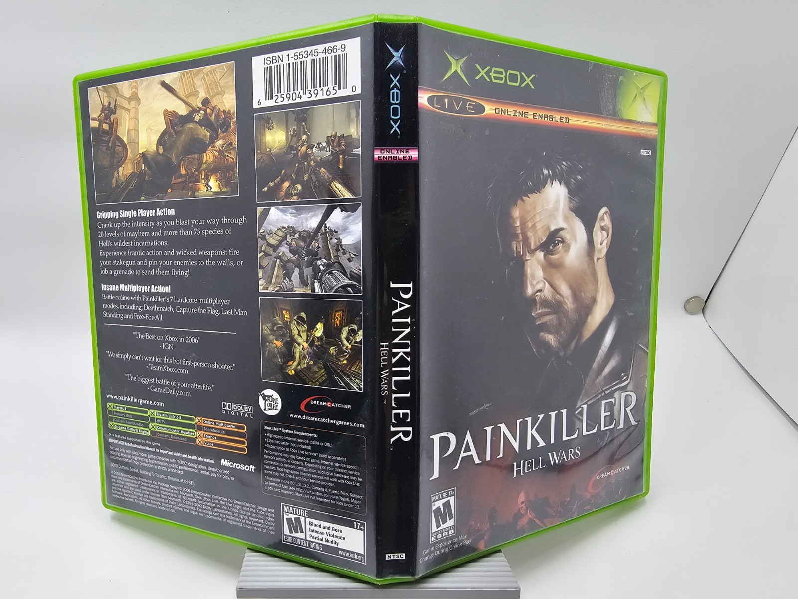 Painkiller: Hell Wars (Microsoft Xbox, 2006) CIB Complete in box with Reg card