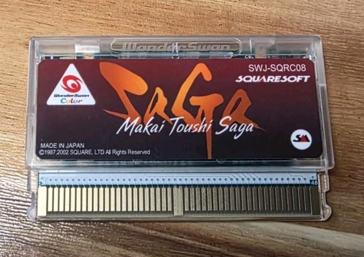 Makai Toushi SaGa WonderSwan Color Bandai WS New PCB