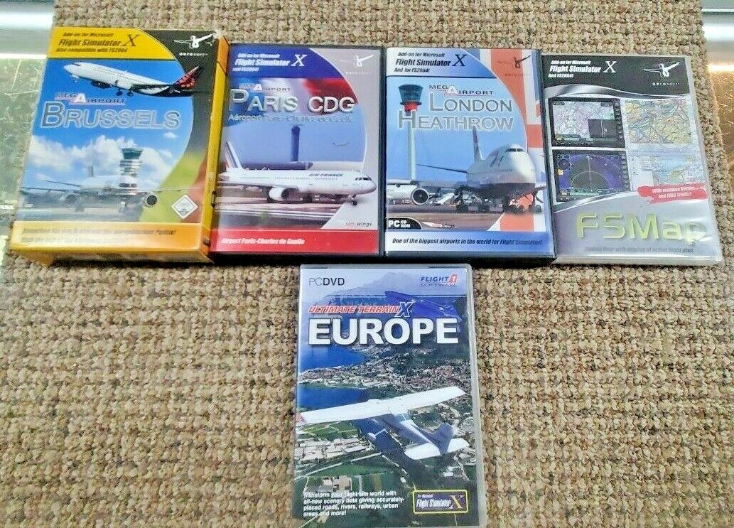 Aerosoft European Flight Simulator X software/manual bundle (FC17-4-G559)