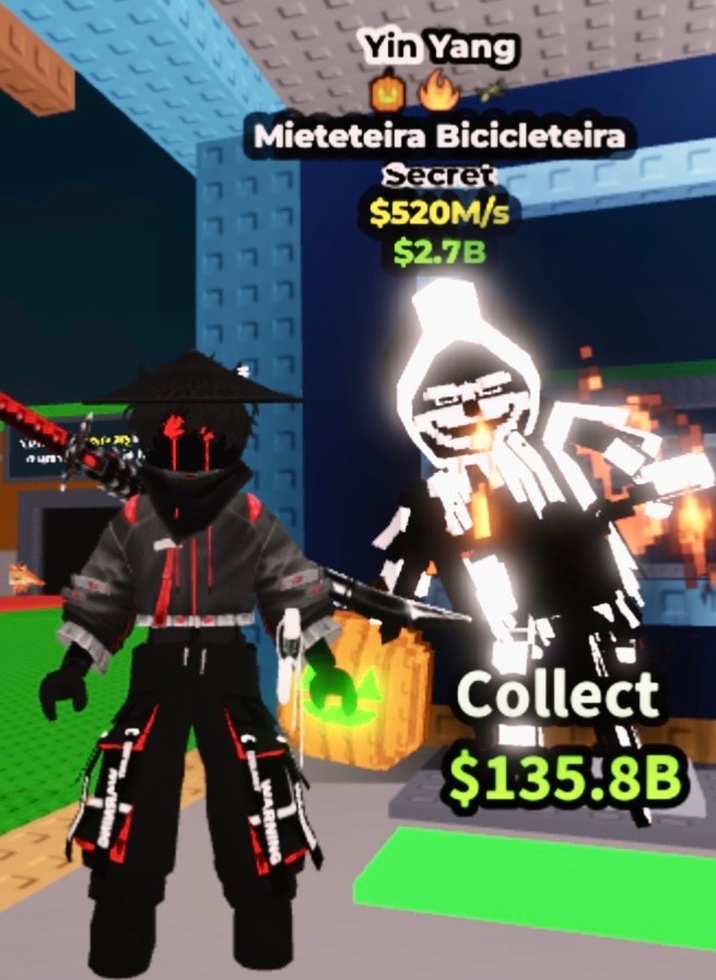 Steal a Brainrot Roblox Mieteteira Bicicleteira 520M/S