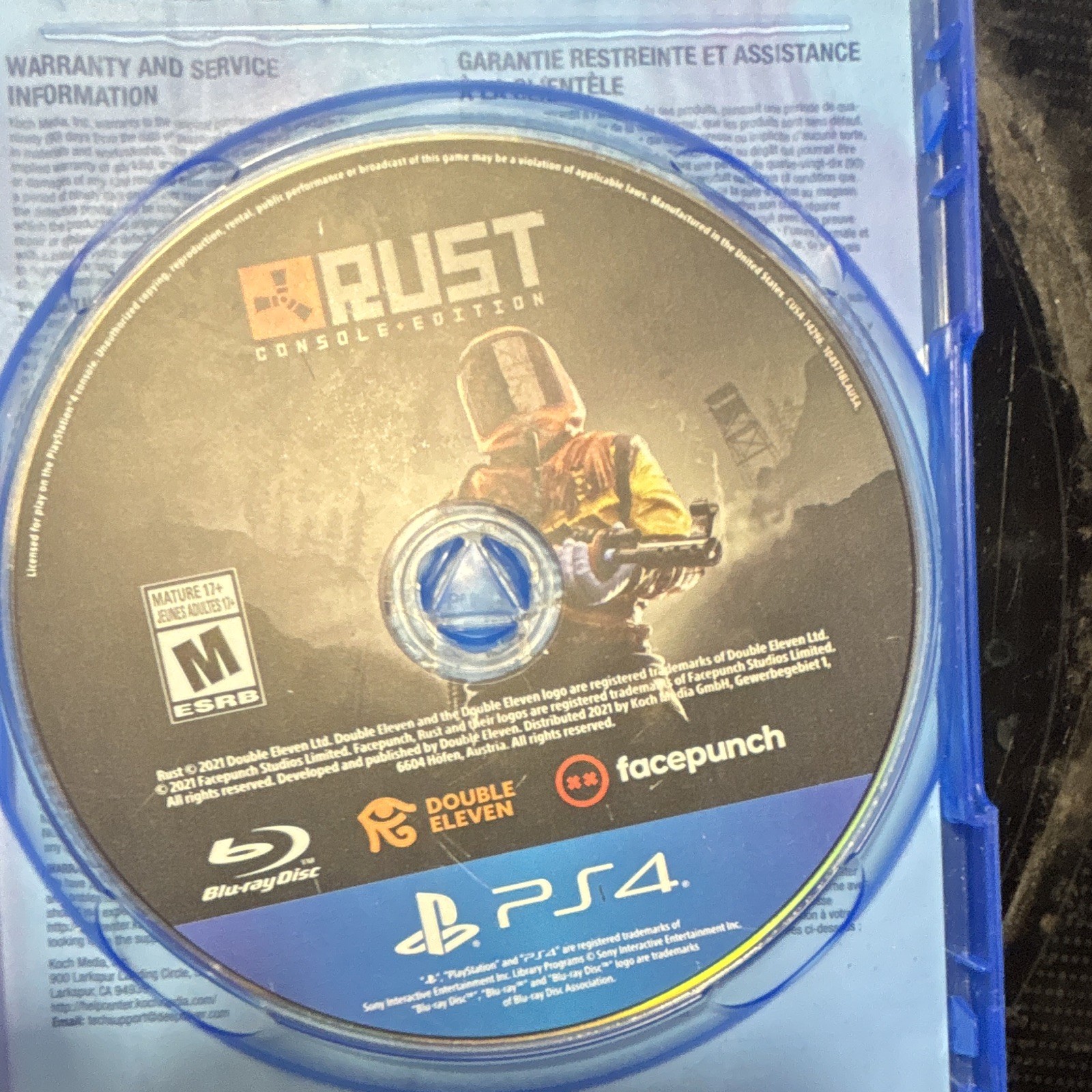 Rust Console Edition PS4 (2021) Double Eleven Multiplayer Online M NTSC-U/C