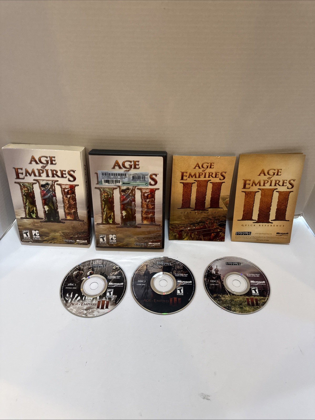 Age of Empires III 3 PC CIB Complete RTS Strategy, EXCELLENT with CD Key