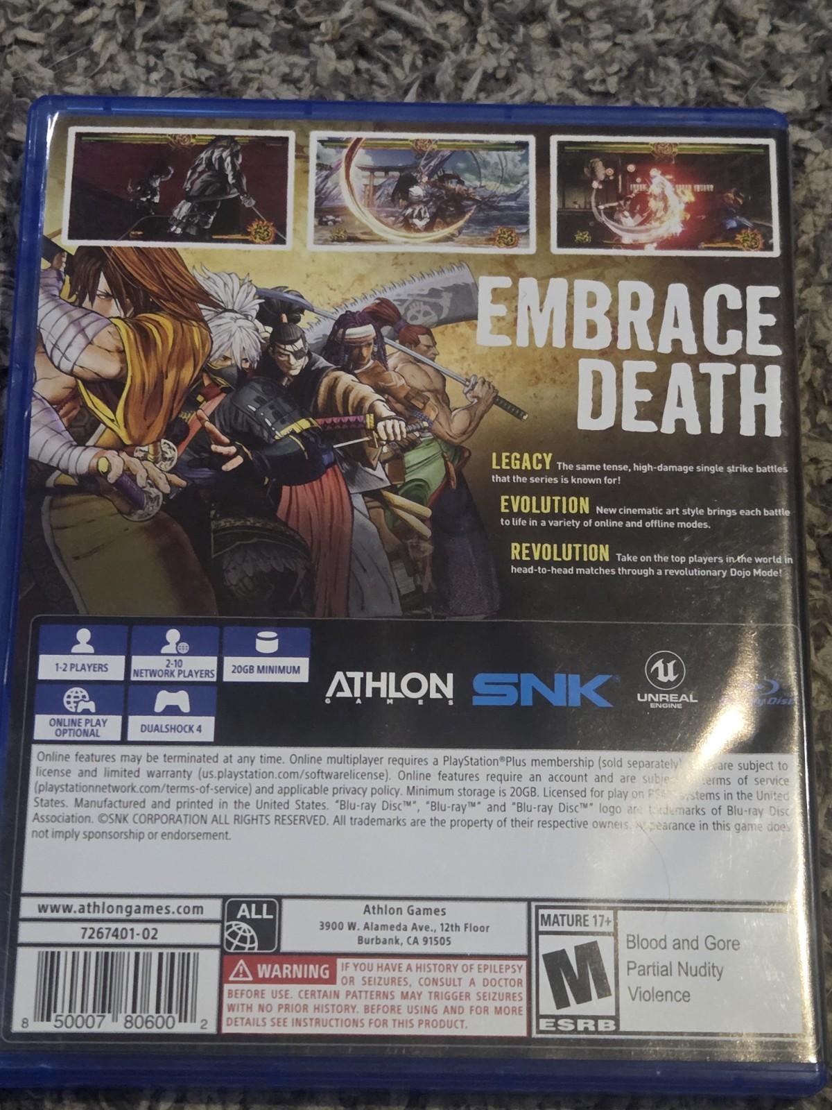 Samurai Shodown – Sony PlayStation 4, 2019 PS4