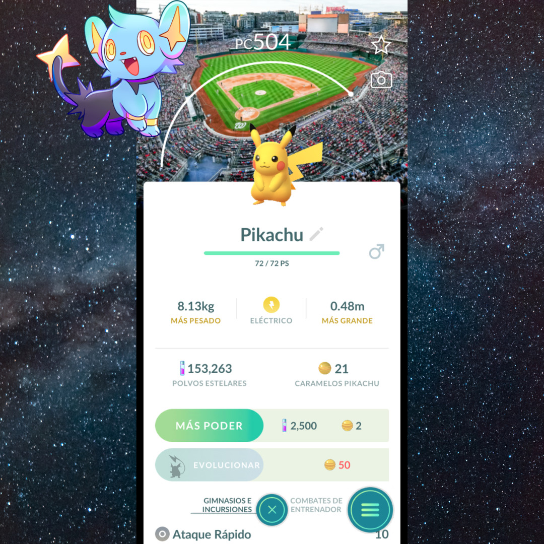 Pikachu Washington Nationals Background Baseball – Pokémon Go Trade ✨