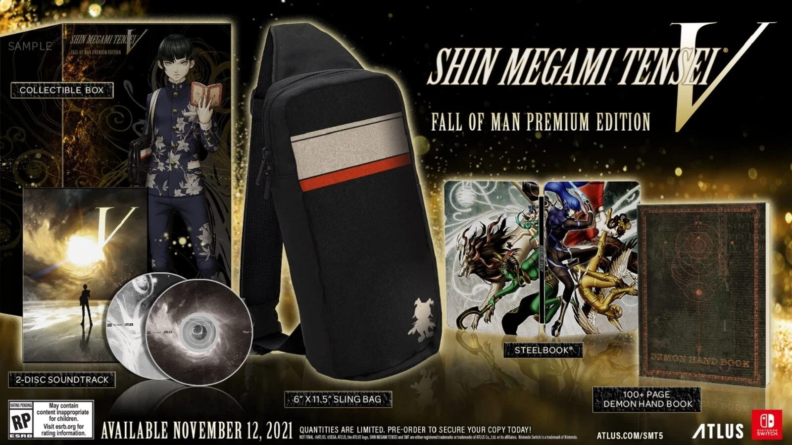 Shin Megami Tensei V – Collector’s Edition / Fall of Man Premium Edition – NEW