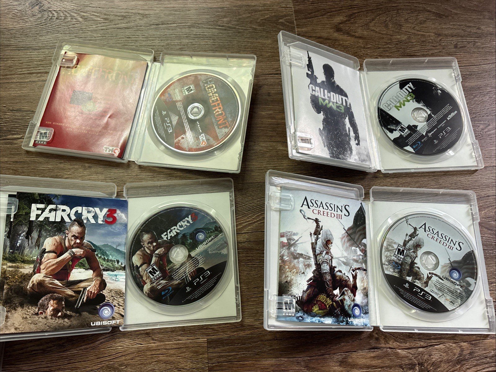 PS3 Game Lot COD Far Cry 3 Homefront Bioshock Uncharted 2 Infamous 2 – Y503