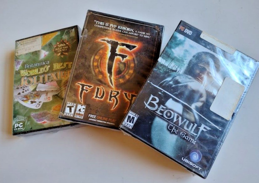 (NEW) Computer PC Video Game Mixed Lot Of 3 Factory Sealed Games