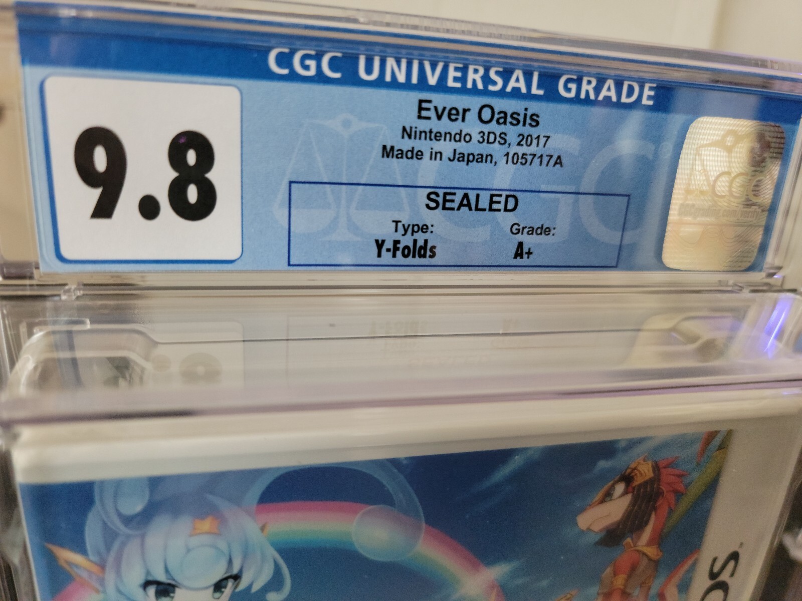 CGC Ever Oasis (Nintendo 3DS) US Version Sealed Graded 9.8 A+