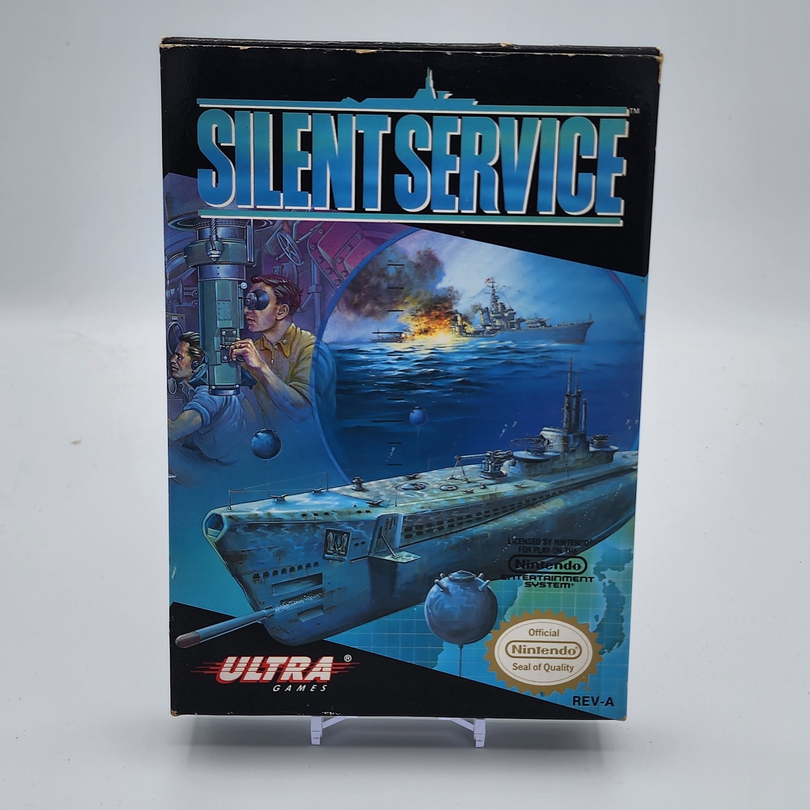 Silent Service NES Nintendo Ultra Games Complete in Box CIB w/ Manual & Inserts