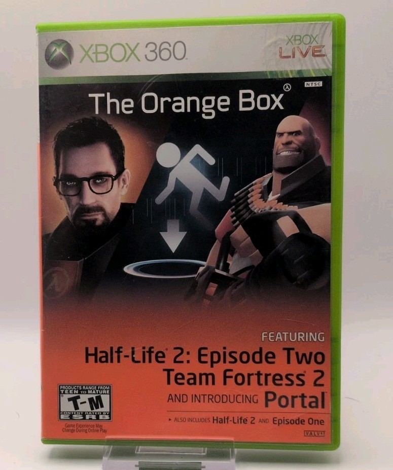 The Orange Box Xbox 360 CIB Complete Half-Life 2 Portal Team Fortress 2