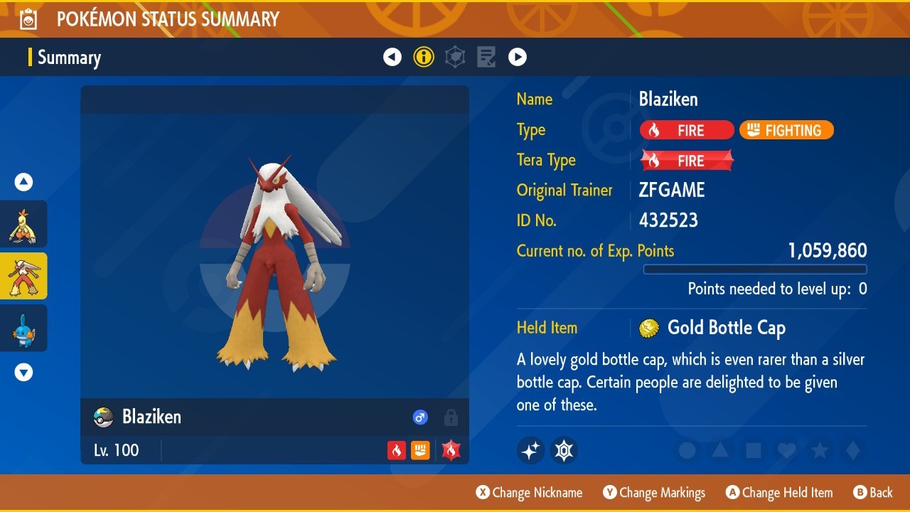 ✨POKEMON 6IV SHINY Blaziken + EVS 🚀 SCARLET and VIOLET ✨Online delivery⚡ ENG
