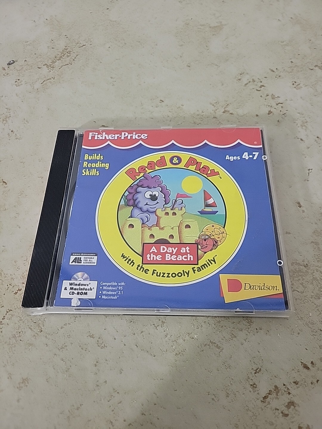 Fisher Price Read & Play – A Day at the beach PC Macintosh CD Rom In Jewel Case
