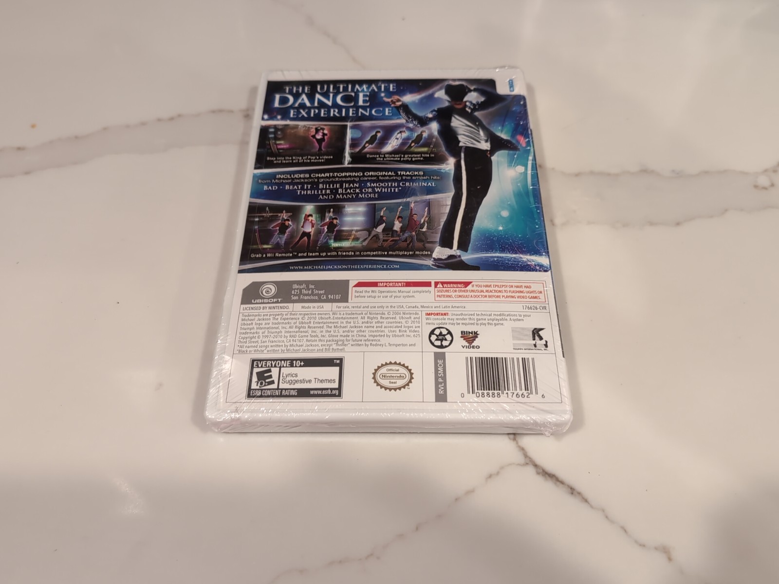 Wii Michael Jackson The Experience Game Special Edition W/Glove Sealed “READ”