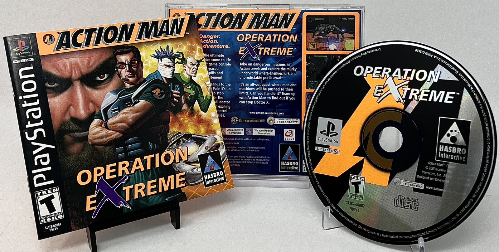 Action Man: Operation Extreme (Sony PlayStation 1, 2000) Complete in Box