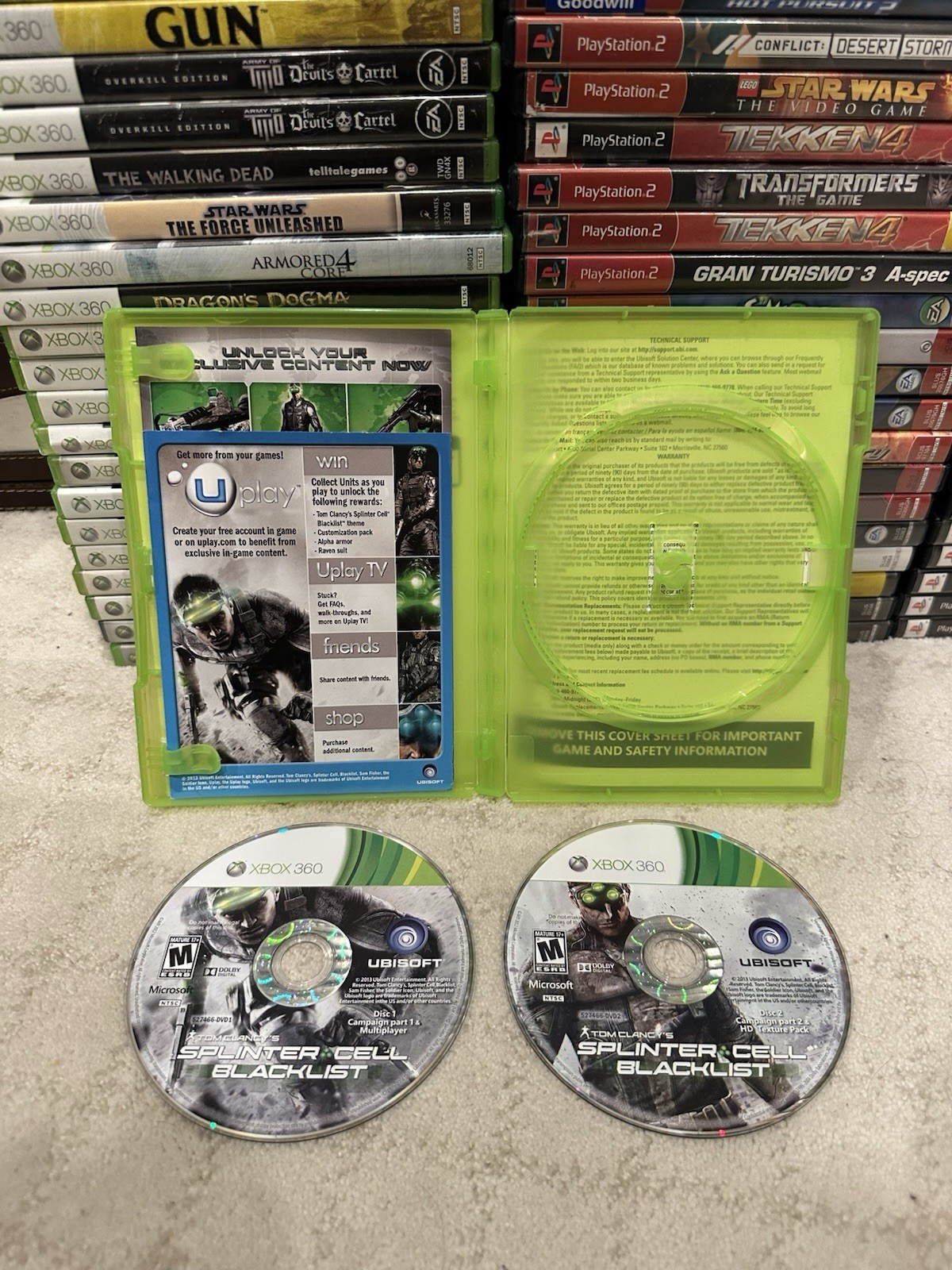 Tom Clancy’s Splinter Cell: Blacklist (Microsoft Xbox 360) No Manual 2 Disc