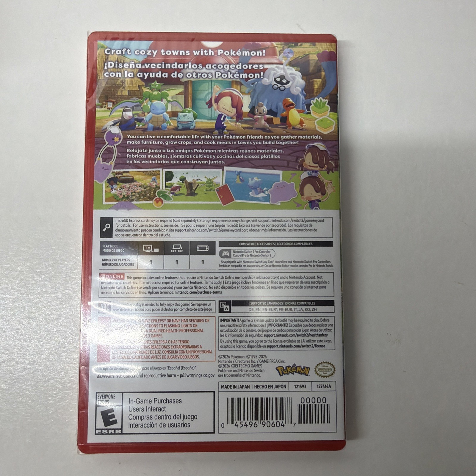 Pokemon Pokopia Nintendo Switch 2 New Sealed