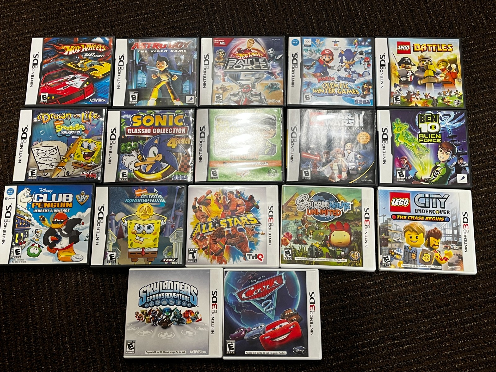 17 nintendo DS & 3DS games Complete in Box Sonic, Mario…