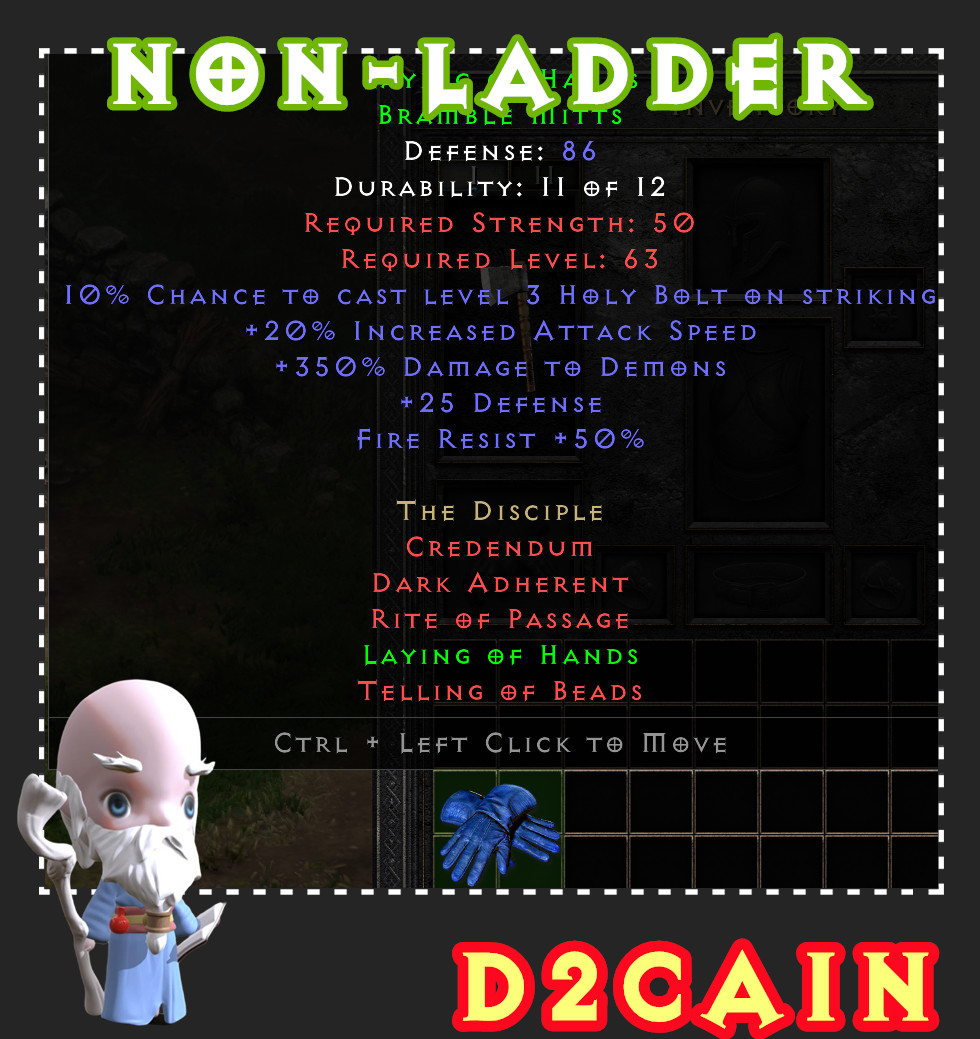 Diablo2 SC⭐️Non-Ladder⭐️Laying of Hands Laying of Hand⭐️PC/SWITCH/PS