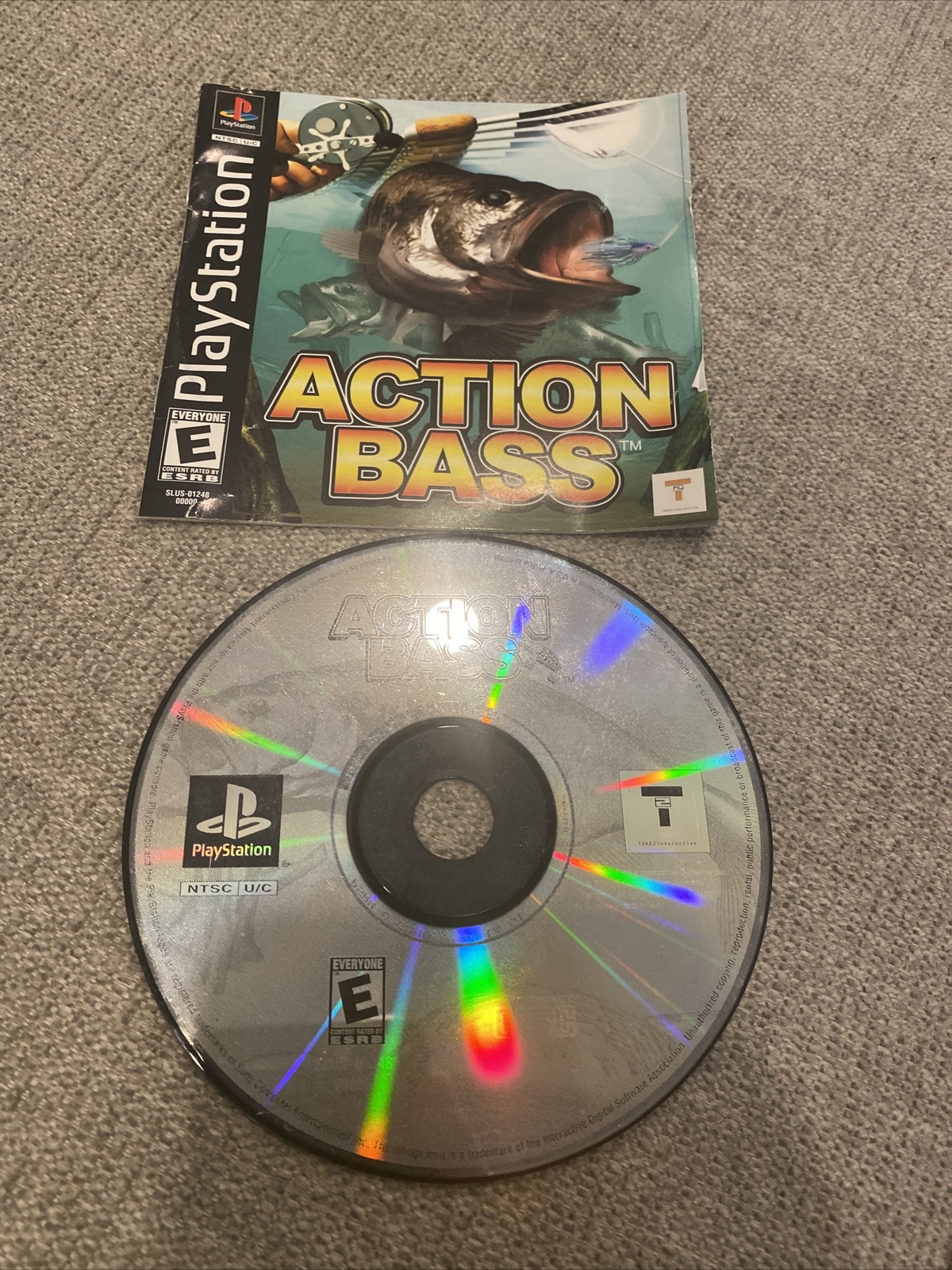 Action Bass (Sony PlayStation 1, PS1) – DISC ONLY & Manual