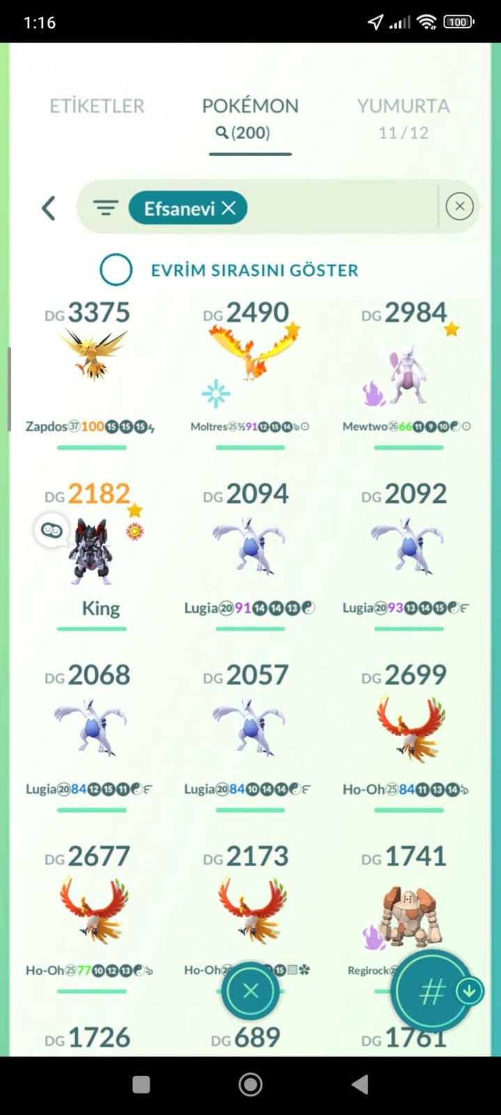 Pokémon Go level 72 lvl – 2016