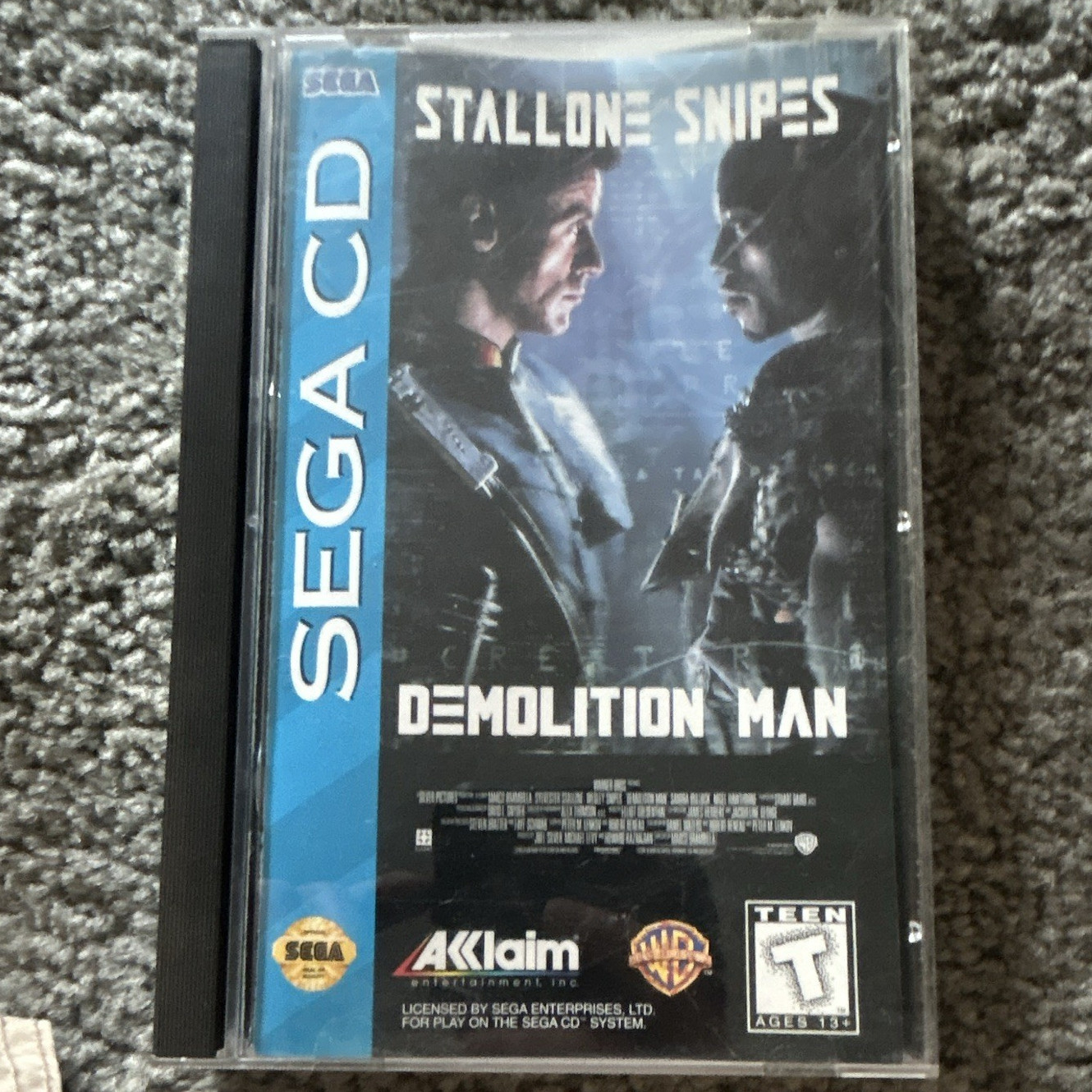 Acclaim Stallone Snipes Demolition Man Sega CD Video Game T-Teen