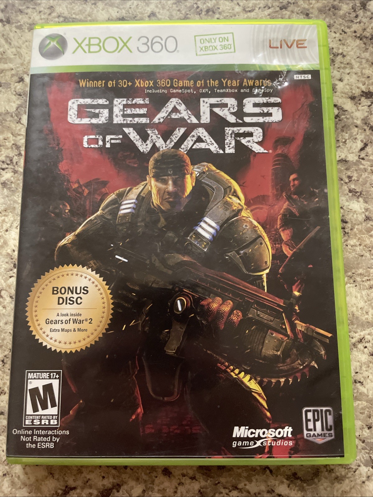 CIB Gears of War 1 for Xbox 360 Microsoft Video Game