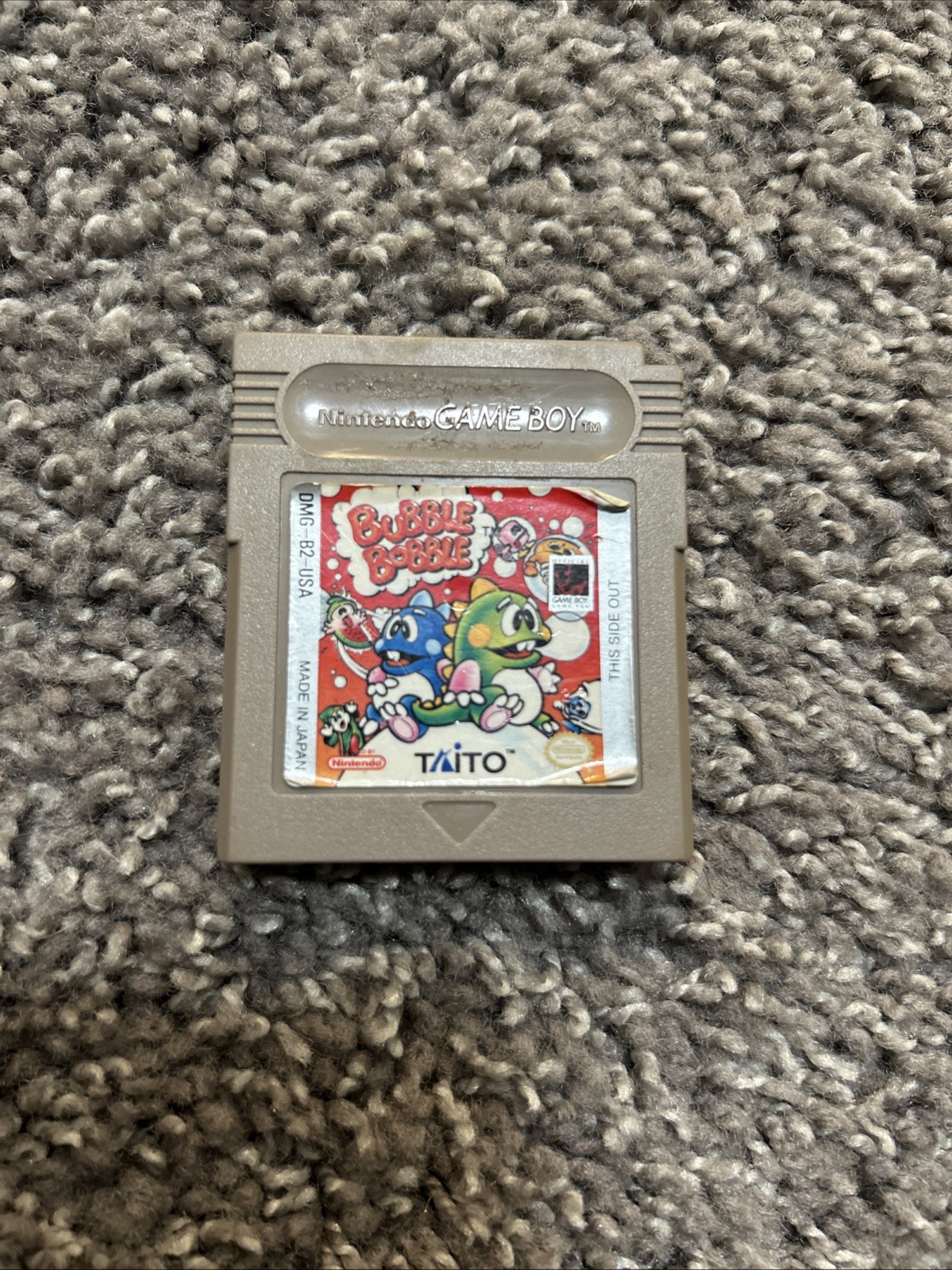 Nintendo Game Boy Bubble Bobble Taito Cartridge Only Tested
