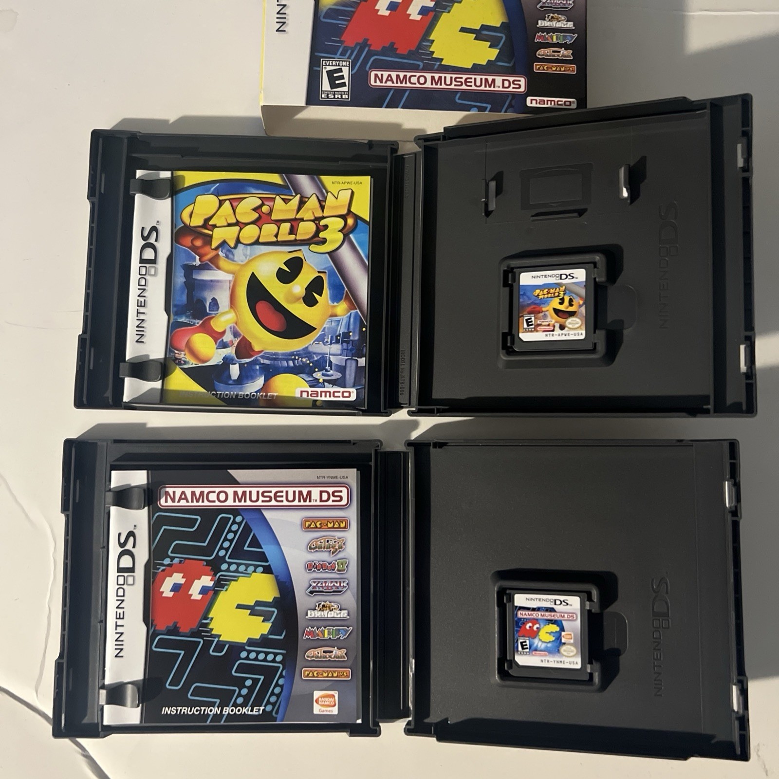 Pac-Man World 3 Namco Museum Dual Pack Nintendo DS CIB Authentic Rare Pacman